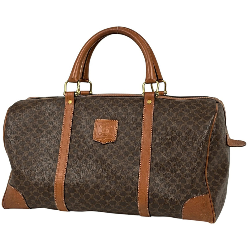 Celine Macadam handbag Boston canvas brown